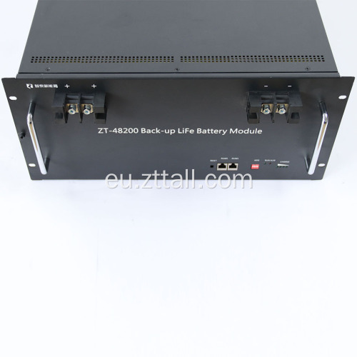 48V 200AM Lifepo4 Bateria-paketea komunikazio ekipamenduetarako